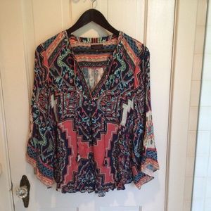 Hale Bob Boho tunic top